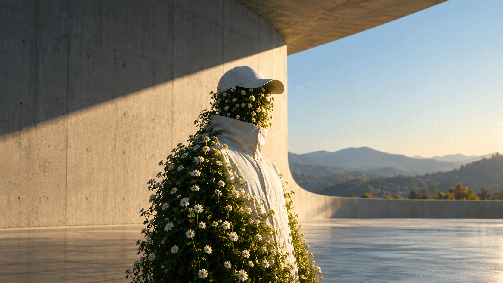 RYVEN system architecture rendered against a mountain horizon